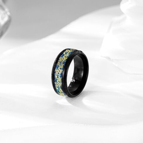 9Pcs Stainless Steel Band Rings for Men Women Cool Fidgetpinning Chain Ring Anxiety Relief Fashionimple Wedding Engagement Blacket in Saudi Arabia