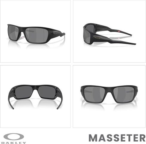 Oakley OO9486 Masseter Rectangle Sunglasses For Men+ Bundle Accessory Leash Kit, Microfiber Pouch in Saudi Arabia
