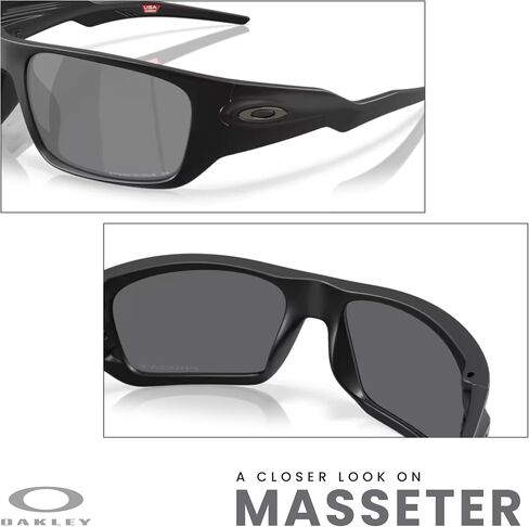 Oakley OO9486 Masseter Rectangle Sunglasses For Men+ Bundle Accessory Leash Kit, Microfiber Pouch in Saudi Arabia