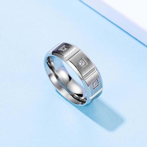 Couple Rings White Gold Plated 925 Sterling Silver Ring Pear 1.5CT AAAAA CZ Women Wedding Ring Sets Men Titanium Steel Ring in Saudi Arabia
