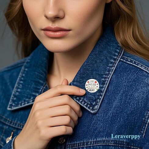 Enamel Pin,Start Each Day With A Grateful Heart Lapel Pin,Inspirational Button Badge,Gift For Teen Student Worker Friends Family Teacher,DIY Decor,Denim Jacket Canvas Bag Backpack Accessory in Saudi Arabia