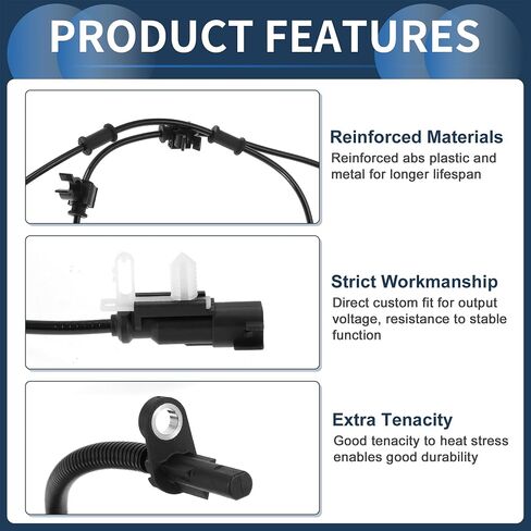 ABS Wheel Speed Sensor Rear Left ABS Sensor Anti-Lock Braking System Sensor No.BC3Z2C191D for Ford F-350 Super Duty 2011-2016 in Saudi Arabia