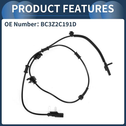 ABS Wheel Speed Sensor Rear Left ABS Sensor Anti-Lock Braking System Sensor No.BC3Z2C191D for Ford F-350 Super Duty 2011-2016 in Saudi Arabia