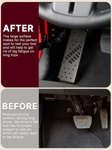 دواسة ميتة لسيارة جيب رانجلر JL - دواسة قدم ميتة جانبية للسائق، دواسة معدنية ميتة متوافقة مع جيب رانجلر JL/جلاديتور JT 2018 2019 2020 2021 2022 2023 2024 (باستثناء 4xe) in Kuwait