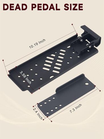 دواسة ميتة لسيارة جيب رانجلر JL - دواسة قدم ميتة جانبية للسائق، دواسة معدنية ميتة متوافقة مع جيب رانجلر JL/جلاديتور JT 2018 2019 2020 2021 2022 2023 2024 (باستثناء 4xe) in Kuwait