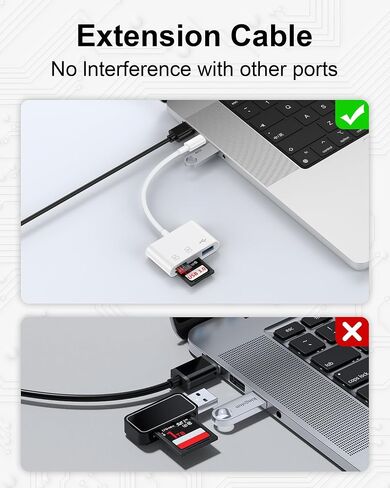 SD Memory Card Reader USB C for iPhone 16 Pro Max/16e/16Pro/16/15 Pro Max/15, Type C Camera Adapter Trail Viewer USB 3.0 High Speed to Memory Card Reader Adapter for Android Samsung, iPad Pro, Macbook in Saudi Arabia