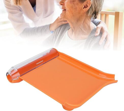 Counting Tray, Counter with Spatula Counting Tray Orange Non Clean Pills Dispenser Tray with Spatula Transparent Lid Vitamin C E Counter Tablet Count in Saudi Arabia