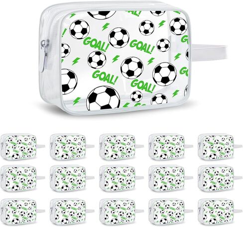 16PCS Softball Cosmetic Bag - Softball Gift Accessories Bags Goodie Snack Makeup Bag，Waterproof Softball Clear PVC Travel Bag,Toiletry Zipper Pouch Organizer,Softball Team Gifts for Girls Team Player in Kuwait