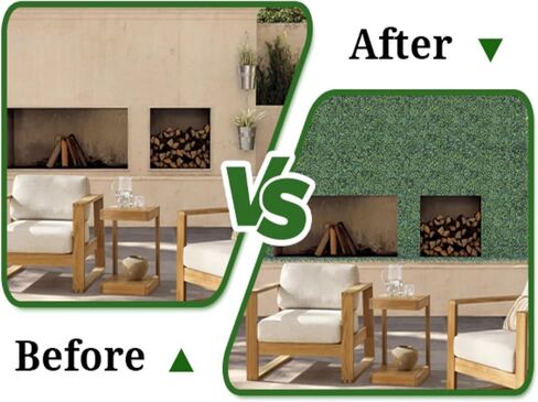 Grass Wall Panels,10" X 10" 12Pcs UV-Anti Boxwood Panels,No Fade Artificial Grass Wall Greenery Backdrop for Indoor Outdoor Privacy,Birthday Wedding Party Decor,Green Wall Decor(8.33 SQFT) in Saudi Arabia