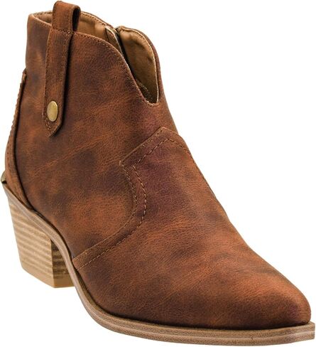 حذاء Corkys Footwear Hey Girl للسيدات لوقت الإغلاق - يتميز بخياطة أنيقة على الطراز الغربي، وكعب 2.5 بوصة، ونعال داخلية مريحة للارتداء طوال اليوم in Saudi Arabia