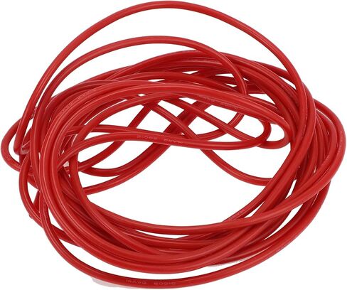 سلك سلك الأرضي الأسلاك الأرضية 300 سم Red TC 1 PCS 8AWG معزول تمامًا وذات جاكيت السترة اللمسات الناعمة ، والسيارات ، ومكبرات الصوت العالمية in Kuwait