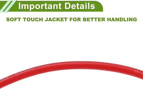 سلك سلك الأرضي الأسلاك الأرضية 300 سم Red TC 1 PCS 8AWG معزول تمامًا وذات جاكيت السترة اللمسات الناعمة ، والسيارات ، ومكبرات الصوت العالمية in Kuwait