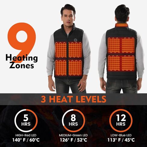 Heated Vest for Men Women with Rechargeable Battery, Electric Warming Heated Jackets in Saudi Arabia