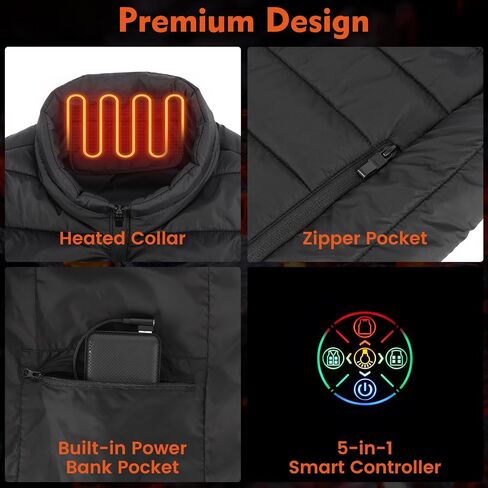 Heated Vest for Men Women with Rechargeable Battery, Electric Warming Heated Jackets in Saudi Arabia