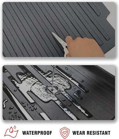 Cargo Liner Compatible with 2020-2025 Mercedes Benz GLE Trunk Mat Cargo Mat Back Seat Cover Protector (Backrest Mats+Trunk Mat) in Saudi Arabia