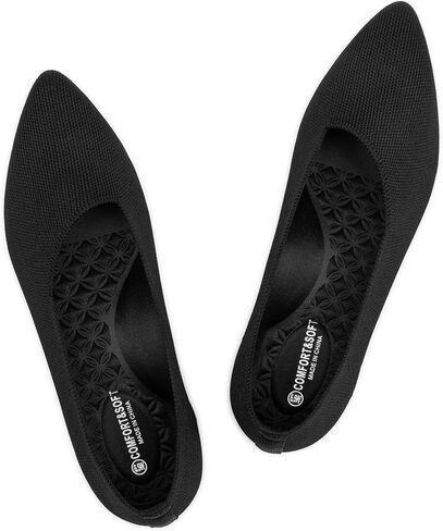 Frank Mully Women's Wide Width Flat Shoes, Comfortable Pointed Toe Flats for Wide Feet in Saudi Arabia