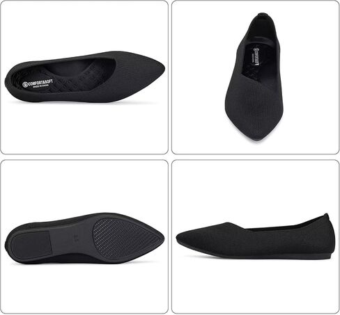 Frank Mully Women's Wide Width Flat Shoes, Comfortable Pointed Toe Flats for Wide Feet in Saudi Arabia