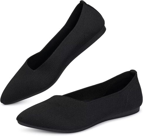 Frank Mully Women's Wide Width Flat Shoes, Comfortable Pointed Toe Flats for Wide Feet in Saudi Arabia