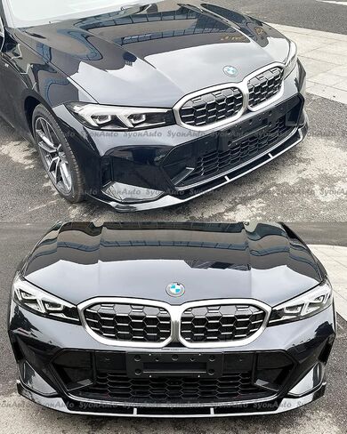 FITS 2023+ BMW G20 LCI 330i M340i MP STYLE GLOSS BLACK FRONT BUMPER LIP SPLITTER in Saudi Arabia