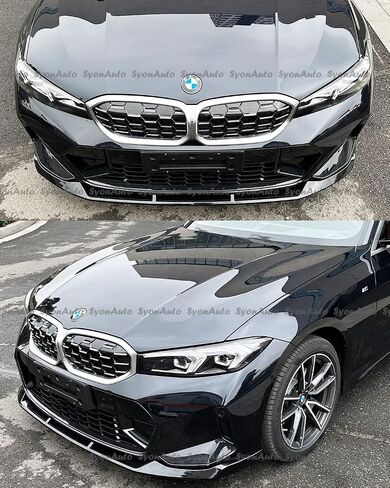FITS 2023+ BMW G20 LCI 330i M340i MP STYLE GLOSS BLACK FRONT BUMPER LIP SPLITTER in Saudi Arabia