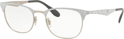 Ray-Ban RX6346-3023 Eyeglasses MATTE SILVER TOP MATTE WHITE M 50mm in Saudi Arabia