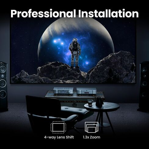 BenQ W2720i | 4K UHD 2500lm LED Smart Home Theater Projector with AI Picture, DCI-P3, HDR, Delta E < 3 in Kuwait