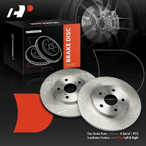 A-Premium 11.88 inch (301.7mm) Front Vented Disc Brake Rotors Compatible with Select Toyota Models - RAV4 1996-2003, 2-PC Set in Saudi Arabia