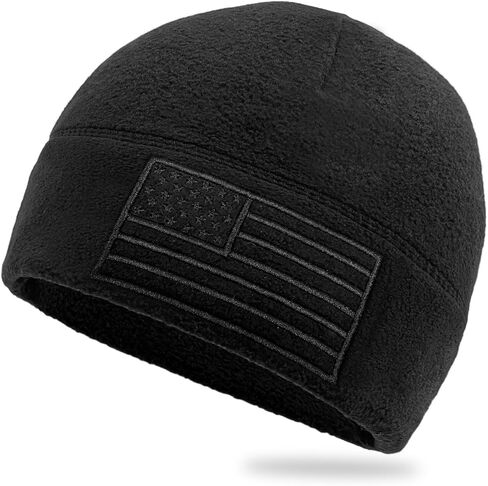 American Fleece Watch Cap, American Flag Tactical Beanie for Boys Men's Warm Winter Hat Beanie in Kuwait