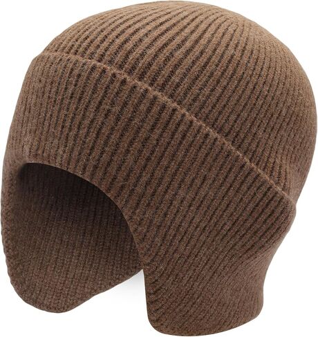 ZLYC Men's Winter Beanie Hat with Earflap Fashion Outdoor Warm Knit Daily Skull Cap in Saudi Arabia