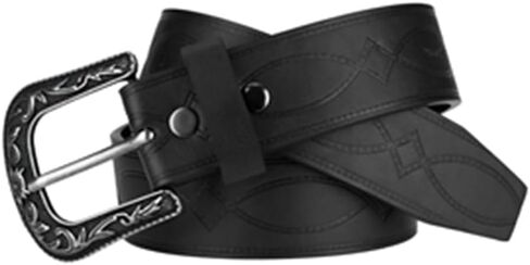 حذاء Wrangler للرجال مقاس 38 مم بنمط غرز مع حزام بإبزيم محفور بالزهور in Saudi Arabia