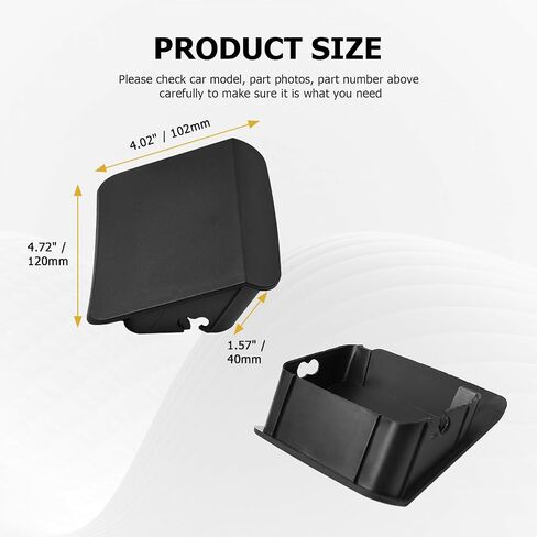 Bacar Front Bumper End Caps 55078138AA Bumper Plug Bumpers Cover 2Pcs for Jeep Wrangler TJ 96-06 ABS Black in Saudi Arabia