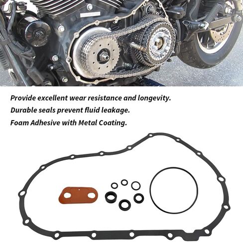304 Stainless Steel Clutch Primary Cover Bolt Kit, Seal and O-Ring Kit for Harley Sportster 1200 883, Low Roadster Iron Supe Forty Eight OEM #41191-74A 943 4820A in Saudi Arabia