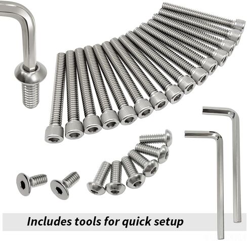 304 Stainless Steel Clutch Primary Cover Bolt Kit, Seal and O-Ring Kit for Harley Sportster 1200 883, Low Roadster Iron Supe Forty Eight OEM #41191-74A 943 4820A in Saudi Arabia
