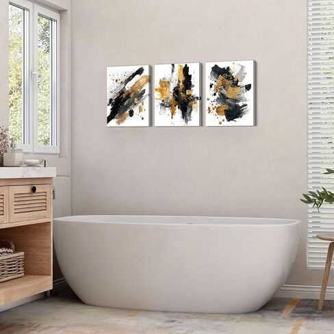 زهرة برية قماش جدار الفن ريفي البلد جدار ديكور الزهور الملونة صور يطبع لغرفة المعيشة الحمام الخشخاش ديزي لوحات مزرعة الزهور مشهد الملصقات الفنية ديكور المنزل 12x16 "3pcs in Kuwait