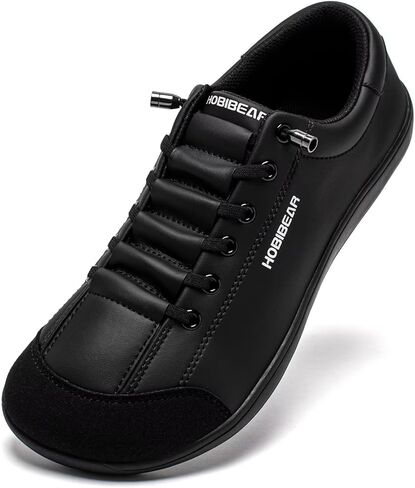HOBIBEAR Leather Barefoot Shoes Lightweight Wide Toe Box Zero Drop Slip-on Shoes for Men in Saudi Arabia