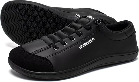 HOBIBEAR Leather Barefoot Shoes Lightweight Wide Toe Box Zero Drop Slip-on Shoes for Men in Saudi Arabia