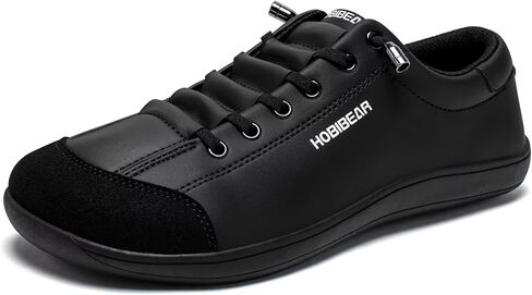 HOBIBEAR Leather Barefoot Shoes Lightweight Wide Toe Box Zero Drop Slip-on Shoes for Men in Saudi Arabia