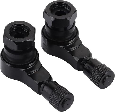 GOOFIT 1 زوج دراجة نارية CNC 90 درجة الألومنيوم الإطارات صمام ينبع 11.3 مللي متر/10 مللي متر حافة عجلة لايحتاج زاوية الهواء الجذعية استبدال للدراجات النارية in Saudi Arabia