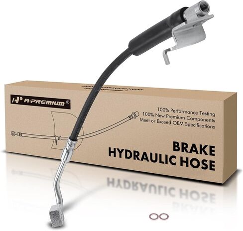 A-Premium Front Driver Brake Hydraulic Hose Compatible with Select Ford Models - For Mustang 2015 2016 2017 2018 2019 2020 2021 - Replace# FR3Z2078K in Saudi Arabia