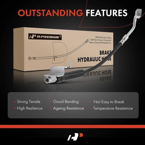 A-Premium Front Driver Brake Hydraulic Hose Compatible with Select Ford Models - For Mustang 2015 2016 2017 2018 2019 2020 2021 - Replace# FR3Z2078K in Saudi Arabia