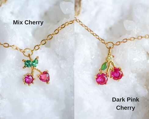 Fruit Charm Bracelet for Women, 18K Gold Plated or Silver, Adjustable Chain with CZ Crystal Strawberry, Pineapple, Watermelon, Mixed Fruit Charms in Saudi Arabia