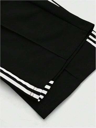 GORGLITTER Men's Stripe Barrel Pants Y2k Wide Leg Workout Sweatpants Baggy Casual Athletic Trousers Streetwear in Saudi Arabia