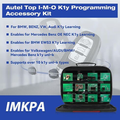 Autel MaxiIM IMKPA KIT - 12Pcs Expanded Fo-b Programming Chips w/Case, Work with XP400 PRO + Autel IM608 PRO II IM608S II IM608 PRO IM608 II IM508S IM508, Advanced for Benz/BWM/VW/Audi in Saudi Arabia