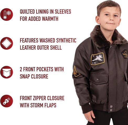 Rothco Kids WWII Aviator Flight Jacket in Saudi Arabia