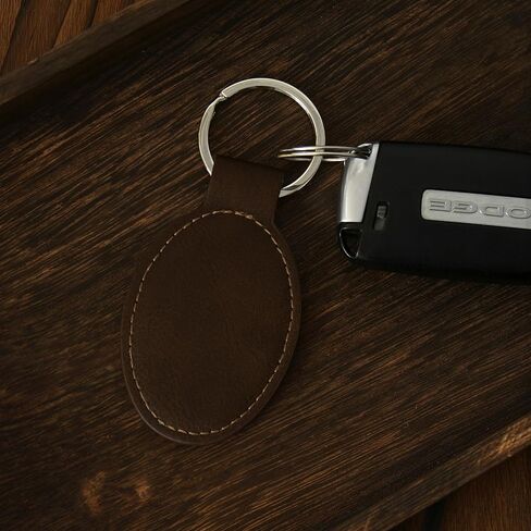 LaserGram Oval Keychain, Volleyball Ball, Personalized Engraving Included (Rustic with Gold) in Saudi Arabia