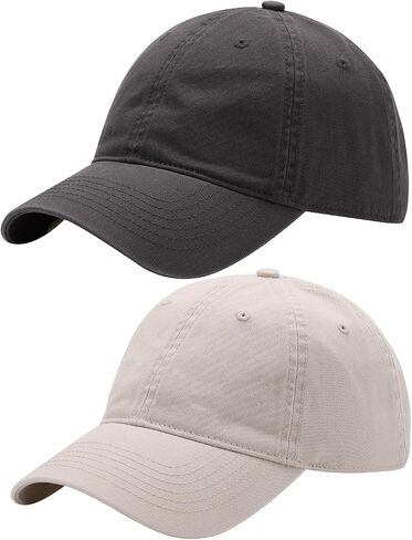 2 Packs Womens Baseball Caps Plain Baseball Hat Summer Sun Visor Hats Baseball Cap Men Adjustable Dad-Hat in Saudi Arabia
