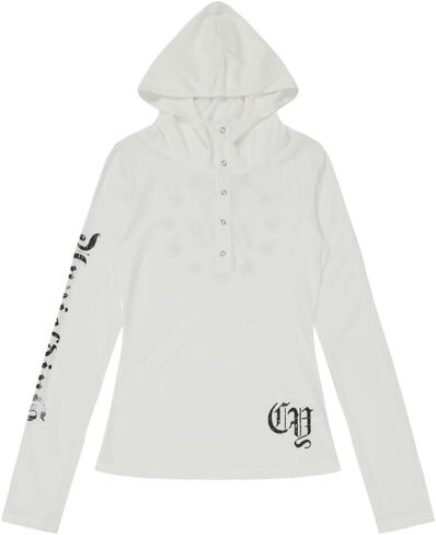 Women's Y2K Vintage Gothic Letter Graphic Slim Fit Long Sleeve Lightweight Sheer Mesh Hoodie T Shirt in Saudi Arabia