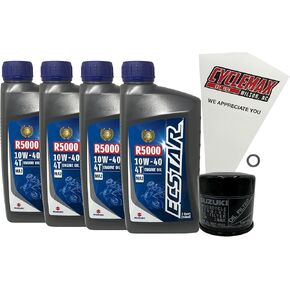 Ecstar R5000 Oil Change Kit compatible with 2018-2025 Suzuki KINGQUAD 400 LT-A400 in Saudi Arabia
