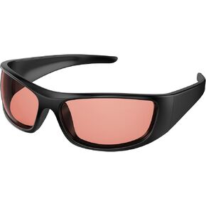 نظارات بلوموك 99% لحجب الضوء الأزرق، نظارات النوم/الألعاب الليلية، ملفوفة بالكامل حول عينيك دون تسرب للأضواء الزرقاء in Kuwait