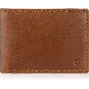Crazy Horse Mens Leather Wallet Bifold with Flip ID-RFID Blocking Slim Leather Wallets for Men-Cielo Series-Gift for Him-Dad Gifts in Saudi Arabia